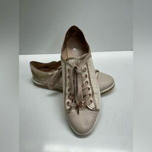 Michael Kors‎ Blush and Rose Gold Lace-Up Sneakers